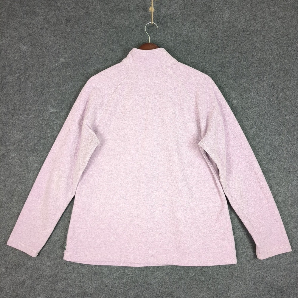 Eddie Bauer Womens Fleece Pullover 1/4 Zip Lavender Purple Mock Neck‎ Size L - Picture 8 of 12